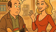 Barzelletta: Un uomo in coda al supermercato