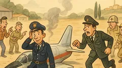 Barzelletta: Un carabiniere atterra su pista corta