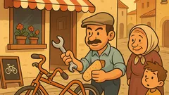 Barzelletta: Officina, ripariamo biciclette… anche rotte!