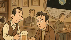 Barzelletta: Ieri sera, pub sulla Luna…