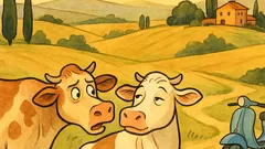 Barzelletta: una mucca parla del morbo