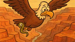 Barzelletta: Un’aquila affamata sul Grand Canyon