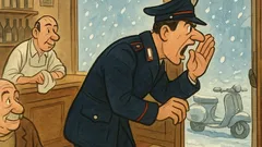 Barzelletta: Un carabiniere entra al bar: «Nevica!»