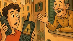 Barzelletta: Pronto? Ti chiamo dal cellulare...