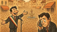 Barzelletta: È più facile parlare in piazza...