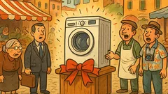 Barzelletta: Lavatrice lanciata al mercato... quattro morti