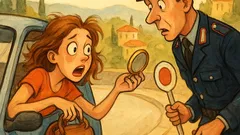 Barzelletta: una straniera corre, «Documenti?»